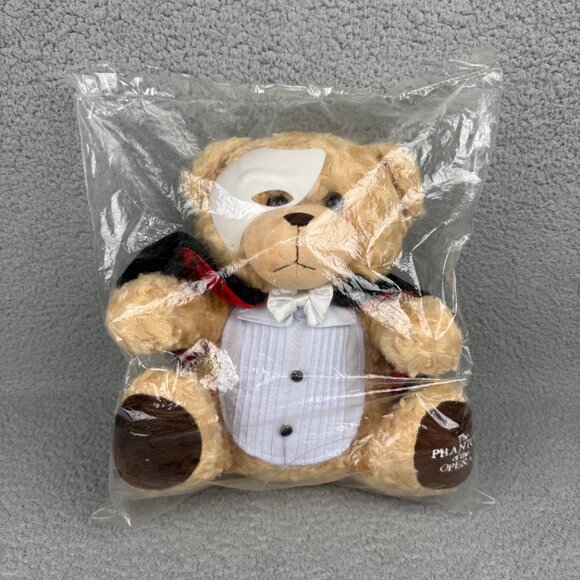 The Phantom Of The Opera Plush Teddy Bear 12" Vintage 1986 Rare Collectible NEW - Picture 1 of 12